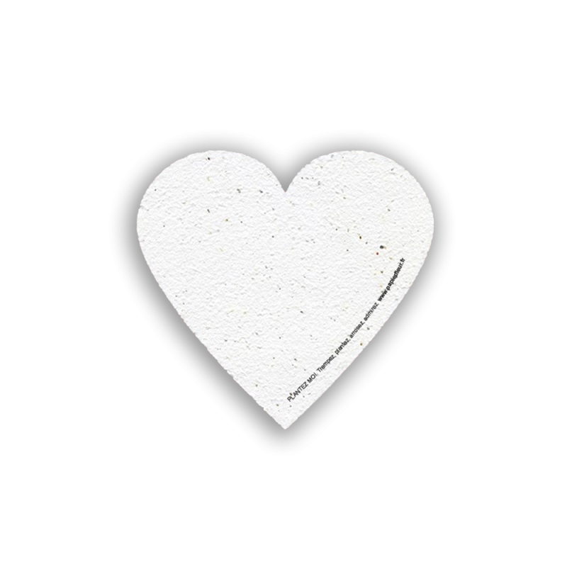 Coeur à planter - Mon p'tit bonheur | Papierfleur.fr, le papier qui fleurit