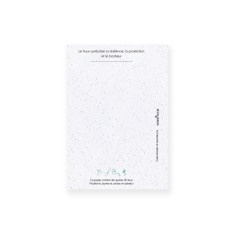 Carte à planter fleur de naissance | Papierfleur