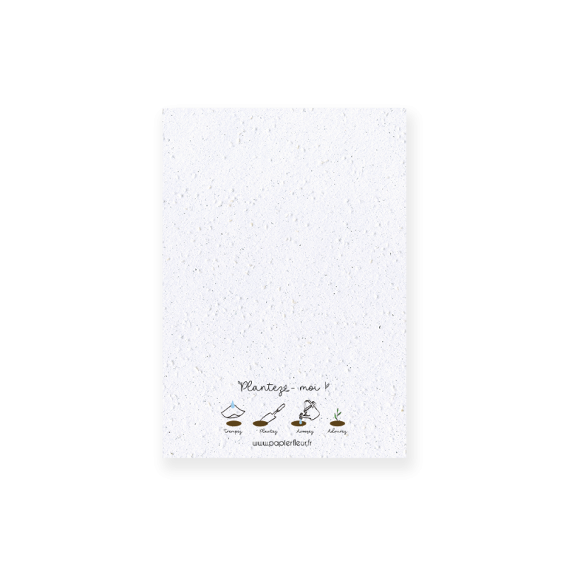 Carte à planter - On sème un peu... | Papierfleur.fr, le papier qui fleurit