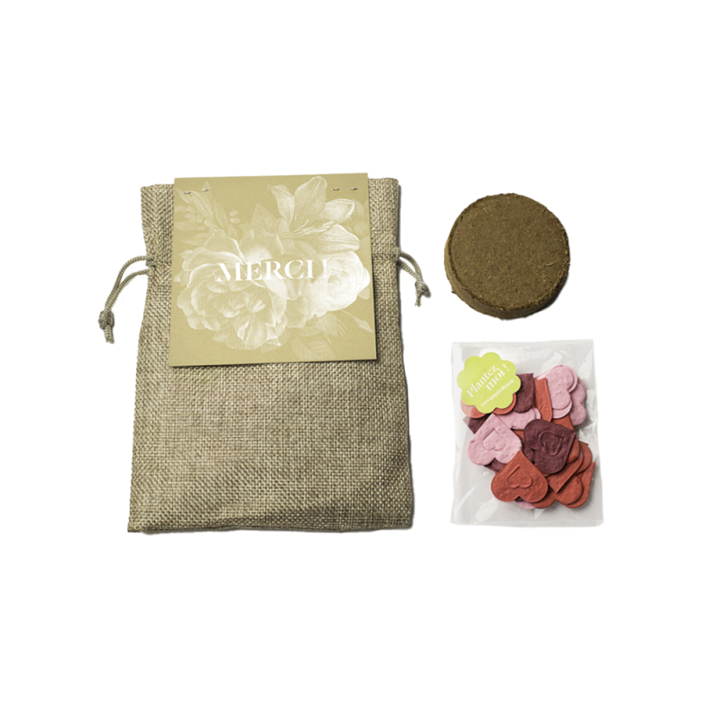 Jardin d'amour - merci | Papierfleur, le papier qui fleurit