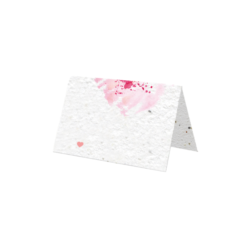 Marque places "La vie en couleur" | Papierfleur, le papier qui fleurit