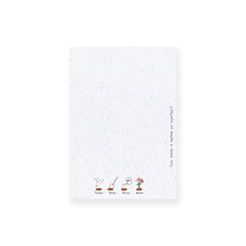 Carte à planter - Merci pour cette année | Papierfleur.fr, le papier qui fleurit