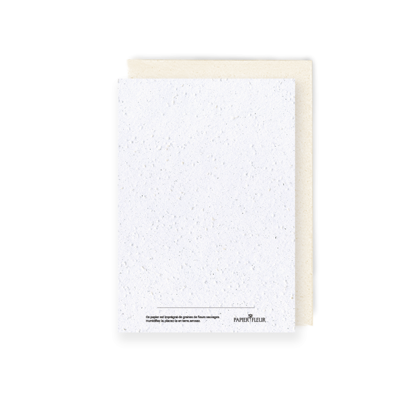 Carte à planter bonnes année| Papier Fleur cartes ensemencées