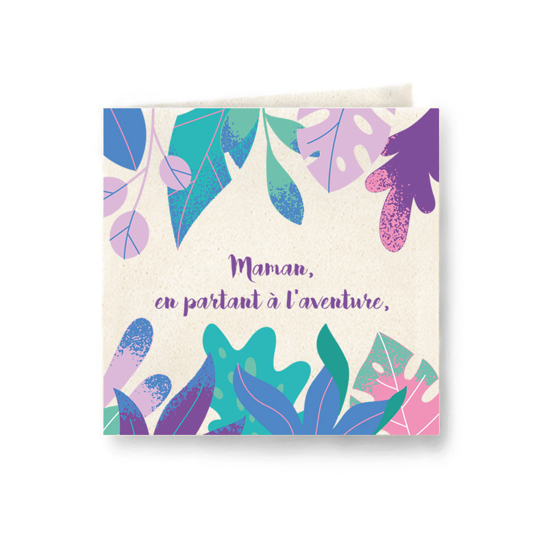 Carte Pop-up - Maman & l'aventure | Papierfleur.fr, le papier qui fleurit