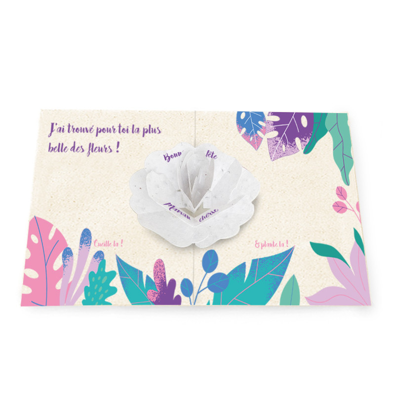 Carte Pop-up - Maman & l'aventure | Papierfleur.fr, le papier qui fleurit