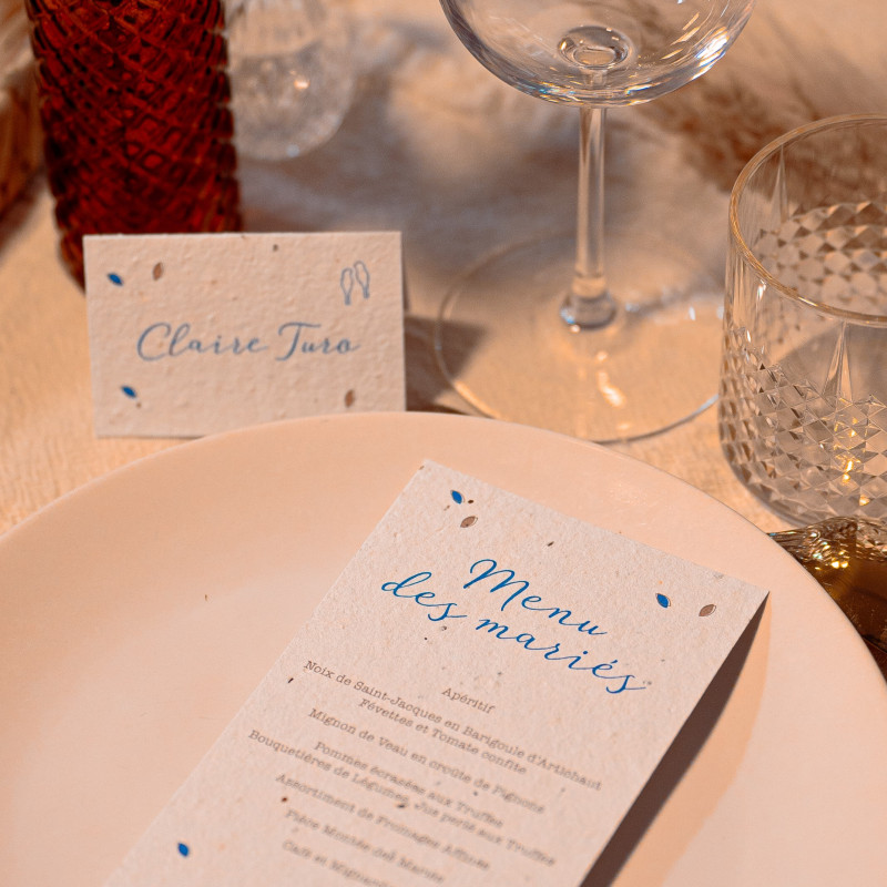 Marque place "Arbre de vie" | Papierfleur, le papier qui fleurit